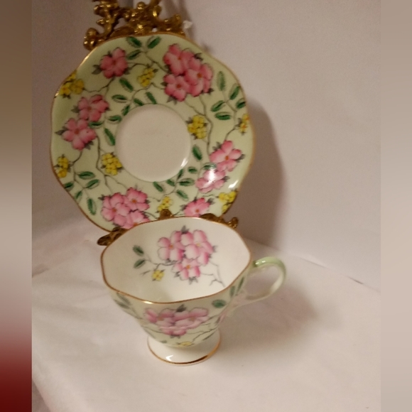 Vintage Foley Springdale Tea Cup & Saucer, Fine China Replacements England - Picture 2 of 6